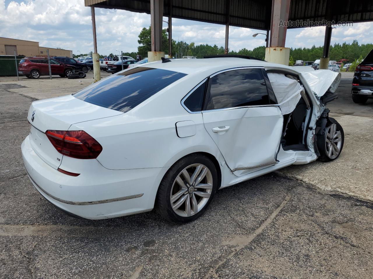 2017 Volkswagen Passat Se White vin: 1VWGT7A36HC006304