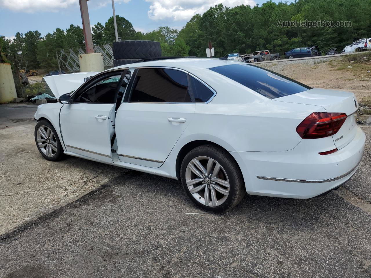 2017 Volkswagen Passat Se White vin: 1VWGT7A36HC006304