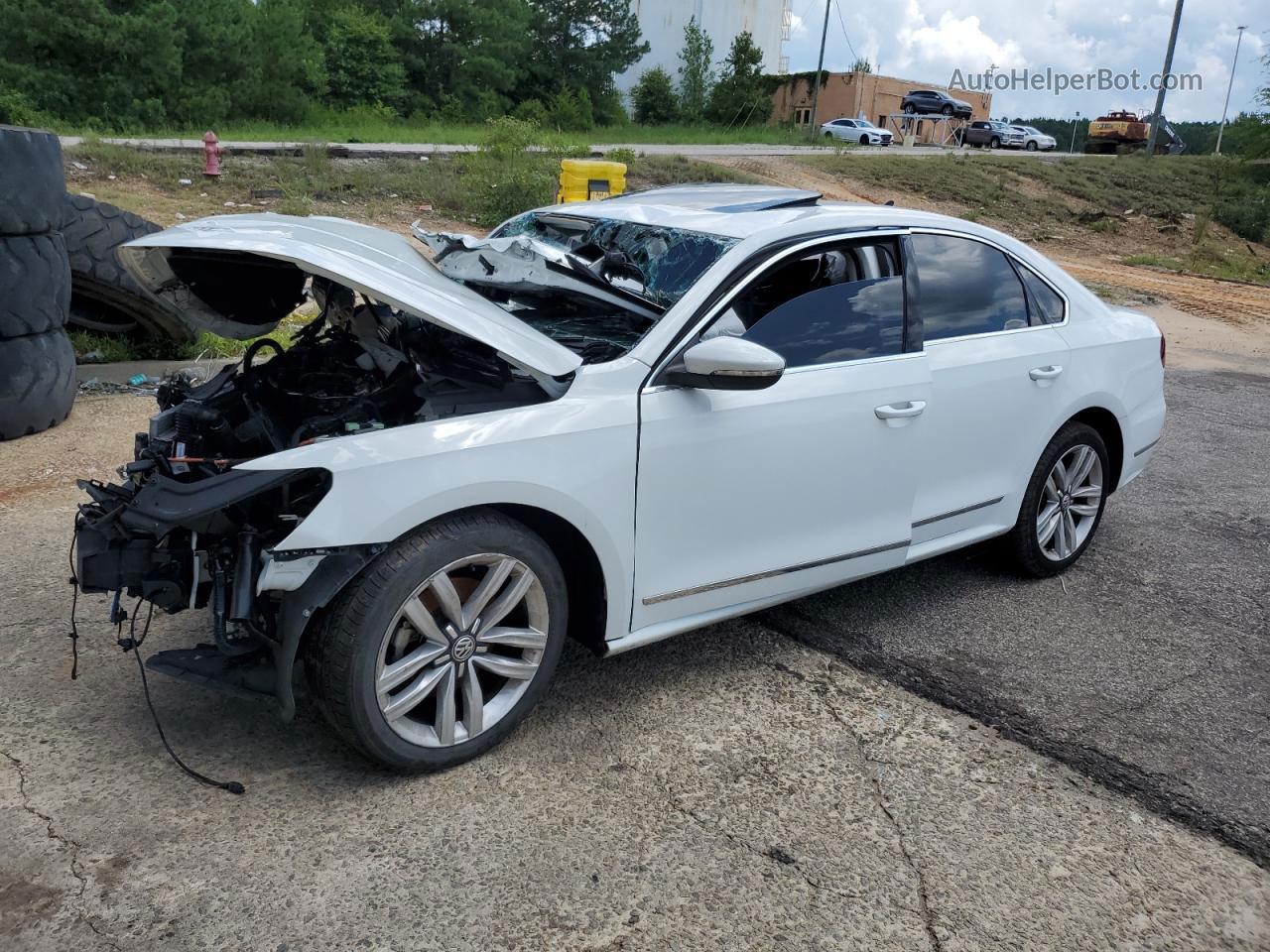 2017 Volkswagen Passat Se White vin: 1VWGT7A36HC006304