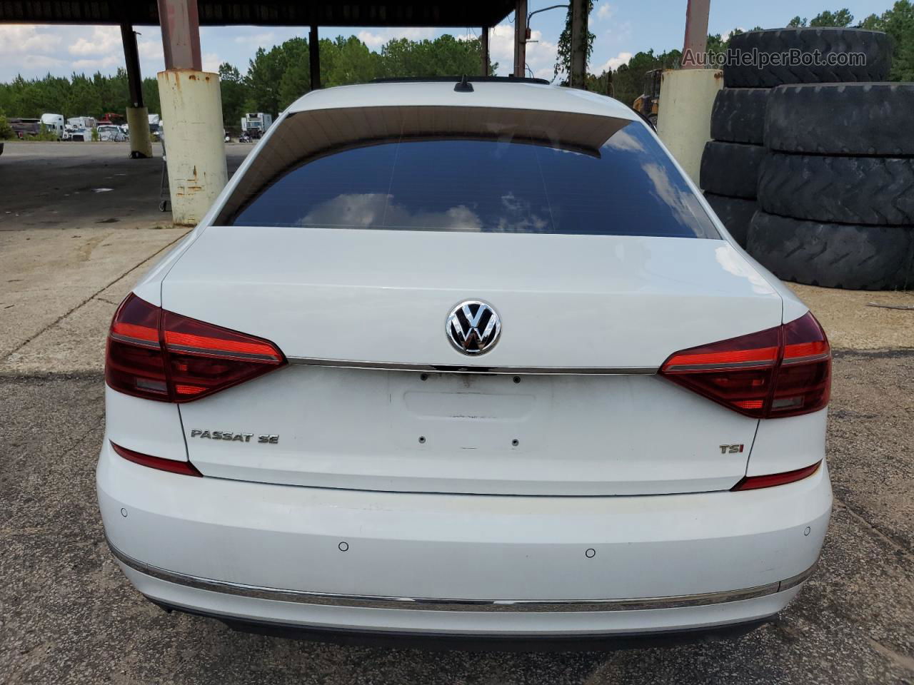 2017 Volkswagen Passat Se White vin: 1VWGT7A36HC006304