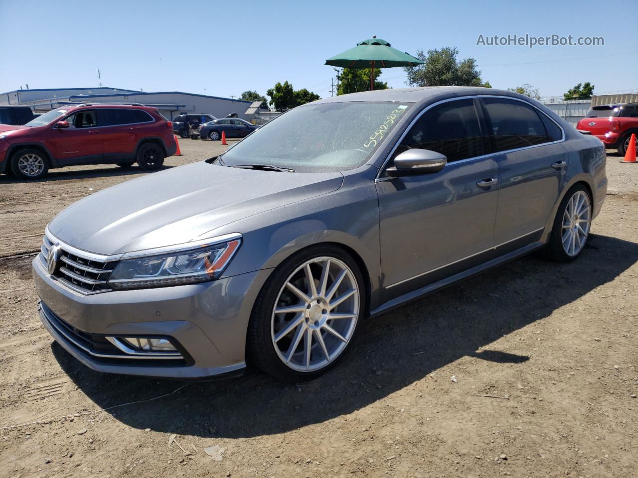 2017 Volkswagen Passat Se Gray vin: 1VWGT7A36HC030361