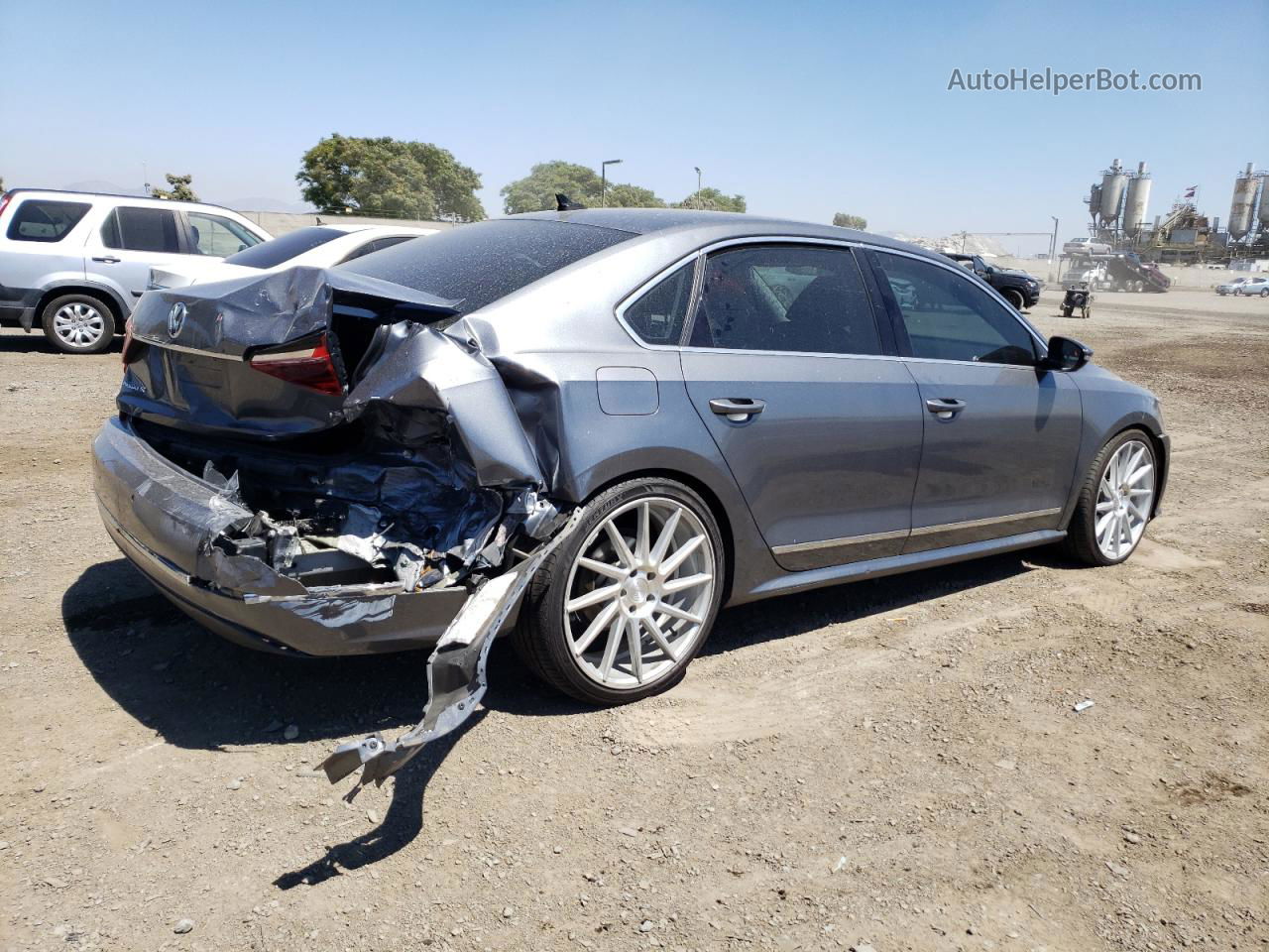 2017 Volkswagen Passat Se Gray vin: 1VWGT7A36HC030361