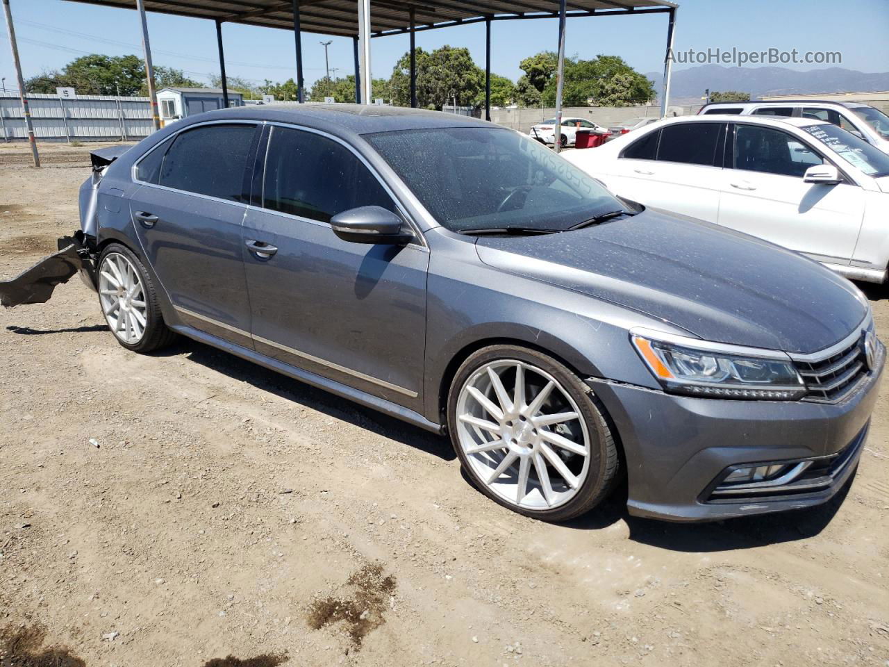 2017 Volkswagen Passat Se Gray vin: 1VWGT7A36HC030361