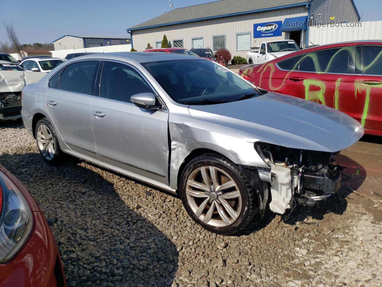 2017 Volkswagen Passat Se Silver vin: 1VWGT7A36HC078006