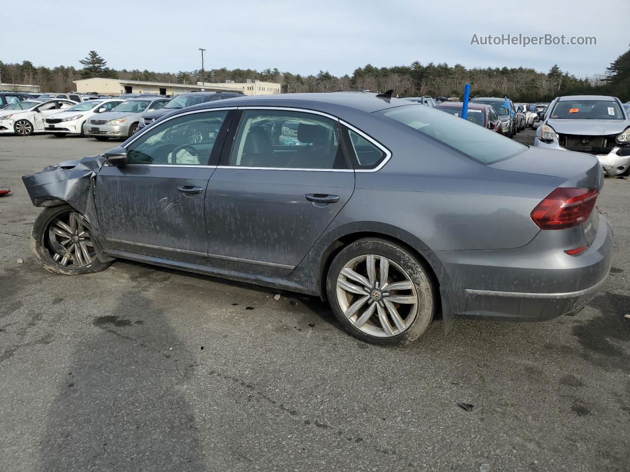 2017 Volkswagen Passat Se Gray vin: 1VWGT7A37HC003797