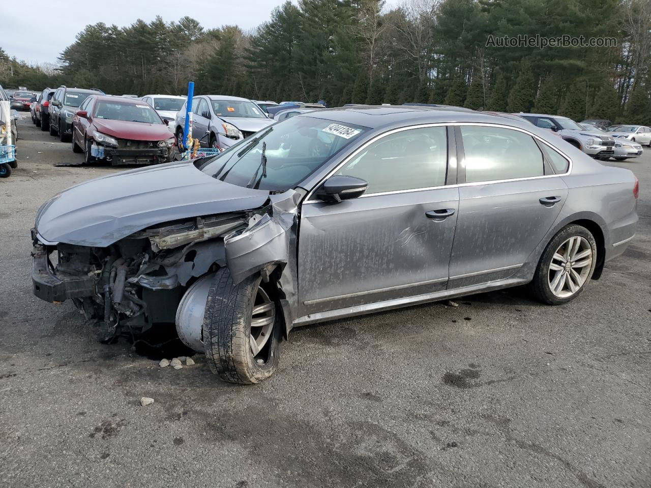 2017 Volkswagen Passat Se Gray vin: 1VWGT7A37HC003797