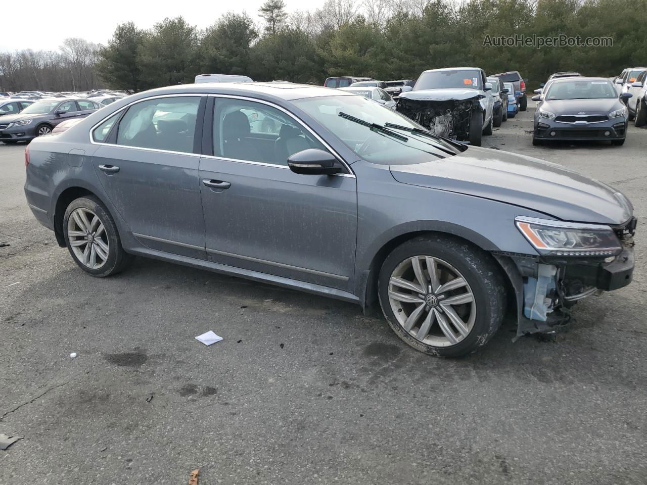 2017 Volkswagen Passat Se Gray vin: 1VWGT7A37HC003797