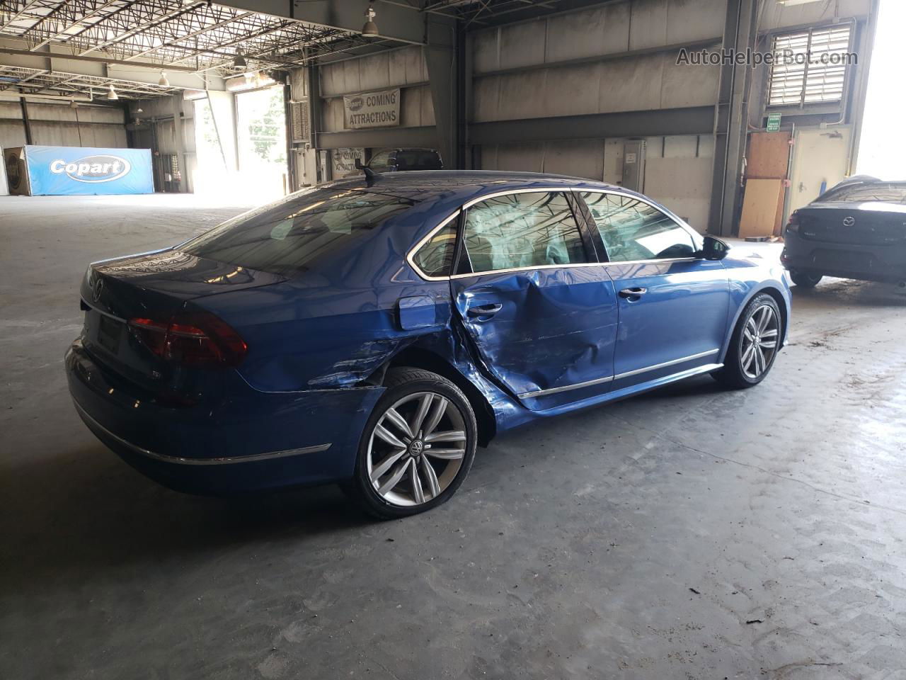 2017 Volkswagen Passat Se Blue vin: 1VWGT7A37HC009759