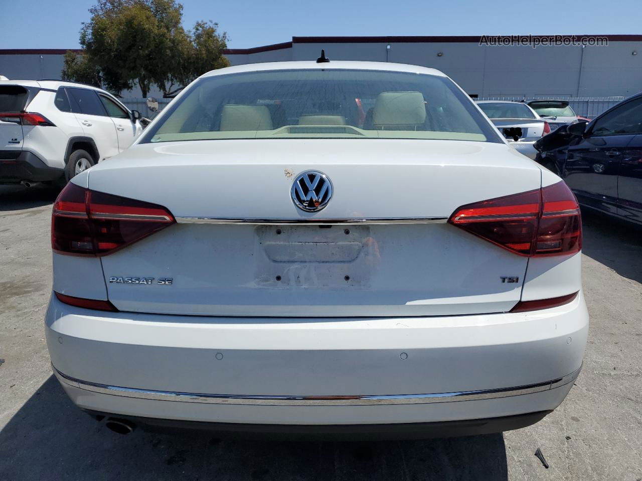 2017 Volkswagen Passat Se White vin: 1VWGT7A37HC070609