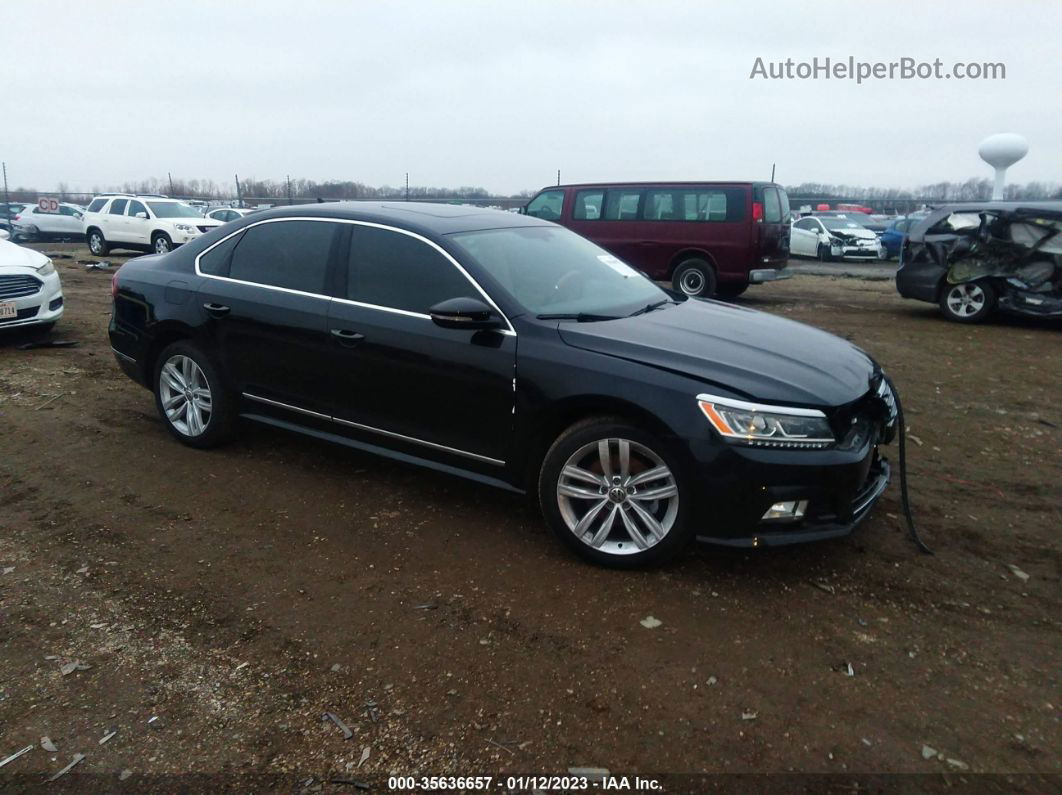 2017 Volkswagen Passat 1.8t Se Black vin: 1VWGT7A37HC074823