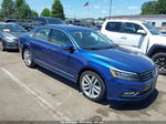 2017 Volkswagen Passat 1.8t Se Синий vin: 1VWGT7A37HC080993