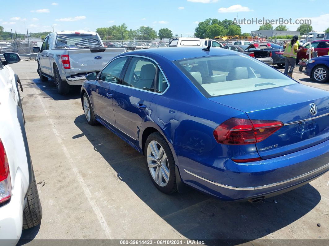 2017 Volkswagen Passat 1.8t Se Синий vin: 1VWGT7A37HC080993