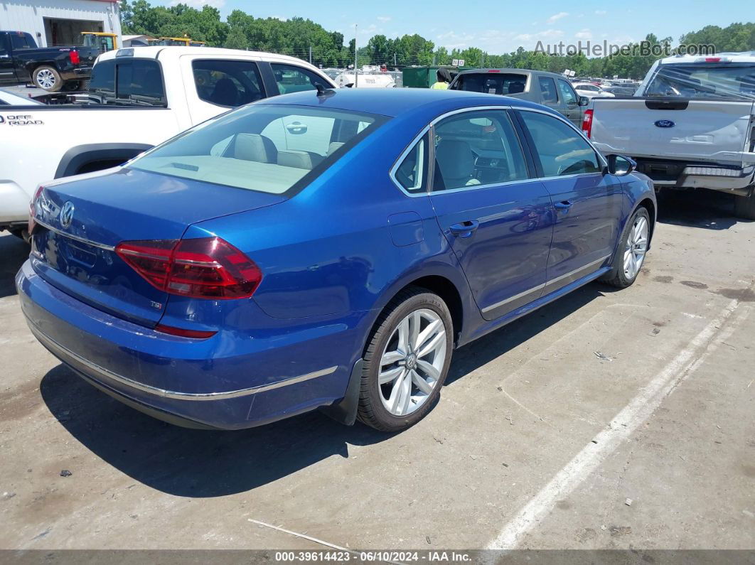 2017 Volkswagen Passat 1.8t Se Синий vin: 1VWGT7A37HC080993