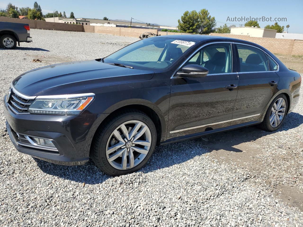 2017 Volkswagen Passat Se Черный vin: 1VWGT7A38HC036310