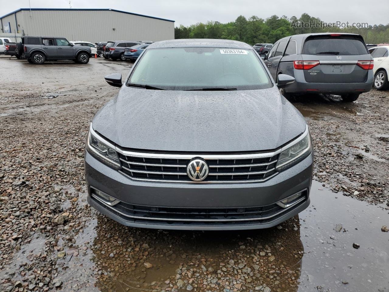 2017 Volkswagen Passat Se Серый vin: 1VWGT7A38HC057612