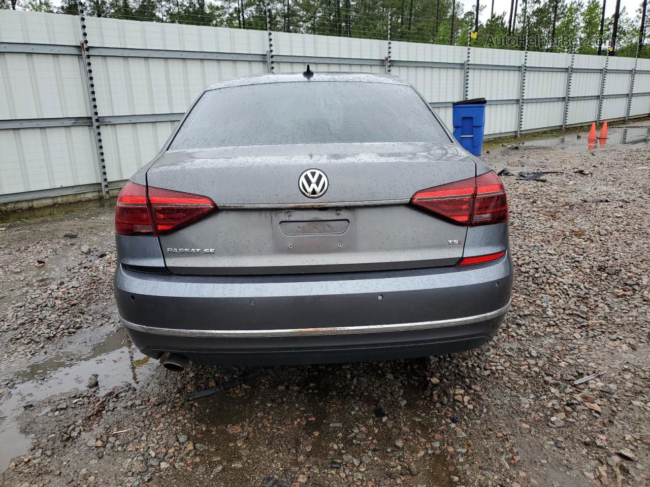 2017 Volkswagen Passat Se Gray vin: 1VWGT7A38HC057612