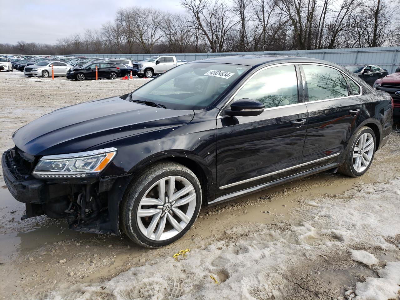 2017 Volkswagen Passat Se Черный vin: 1VWGT7A38HC058159