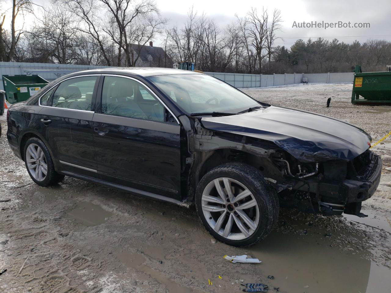 2017 Volkswagen Passat Se Черный vin: 1VWGT7A38HC058159