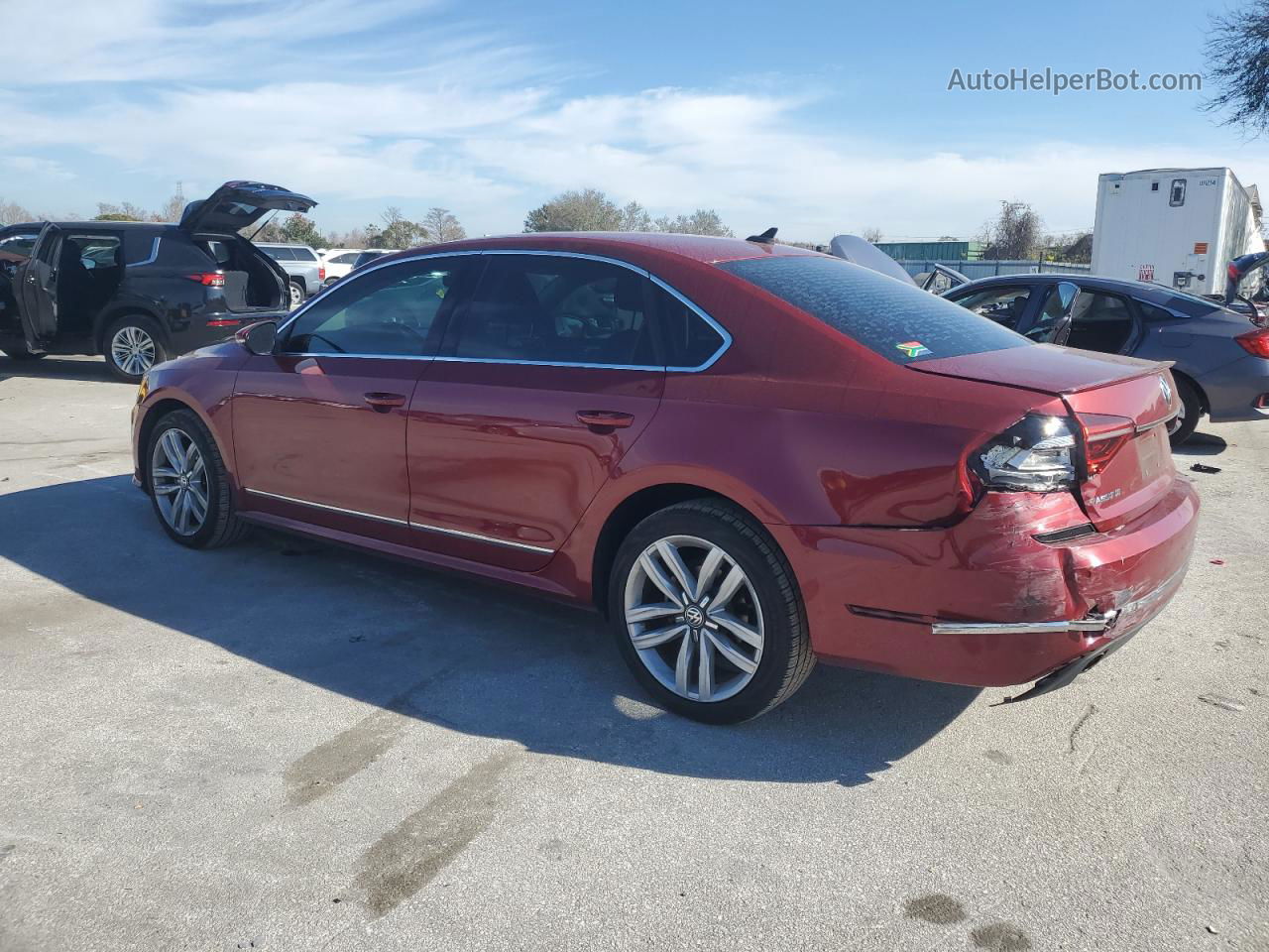 2017 Volkswagen Passat Se Red vin: 1VWGT7A38HC059022