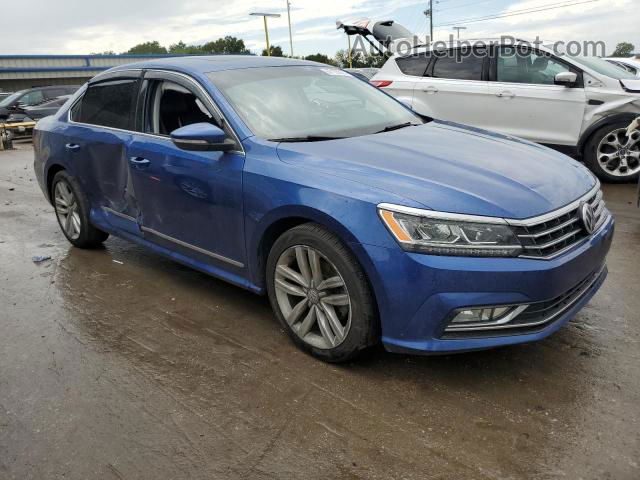 2017 Volkswagen Passat Se Синий vin: 1VWGT7A38HC060476