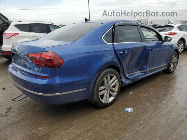 2017 Volkswagen Passat Se Синий vin: 1VWGT7A38HC060476