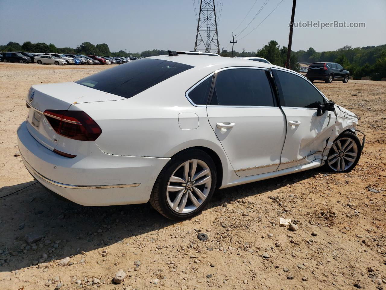 2017 Volkswagen Passat Se White vin: 1VWGT7A38HC079058