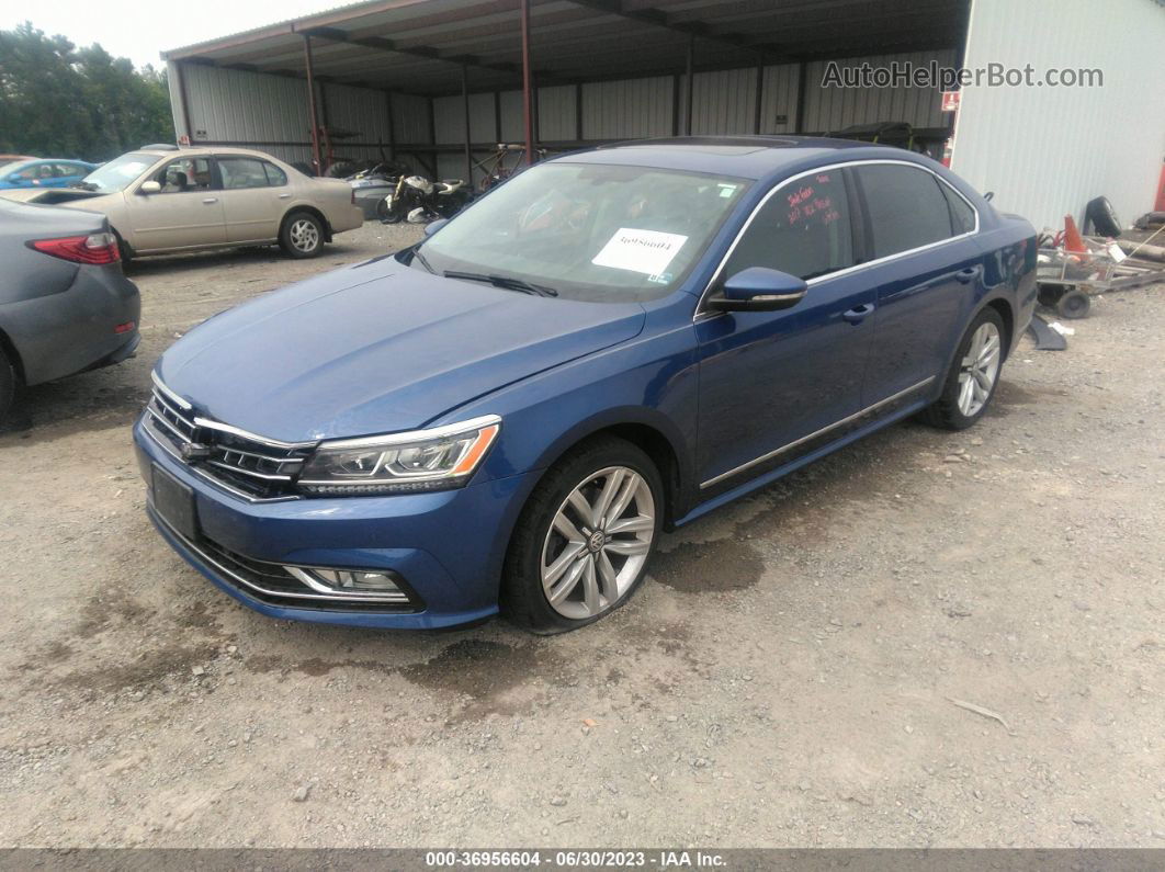 2017 Volkswagen Passat 1.8t Se W/technology Blue vin: 1VWGT7A3XHC001669