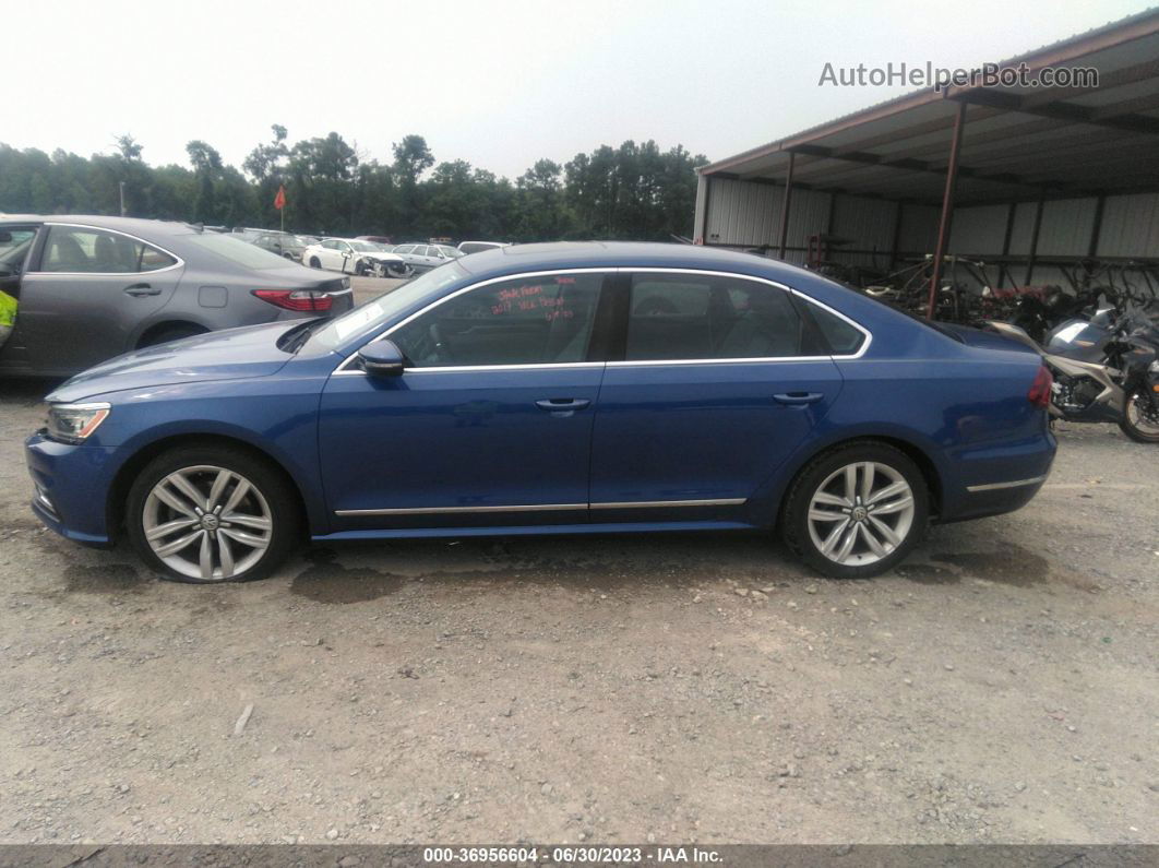 2017 Volkswagen Passat 1.8t Se W/technology Blue vin: 1VWGT7A3XHC001669