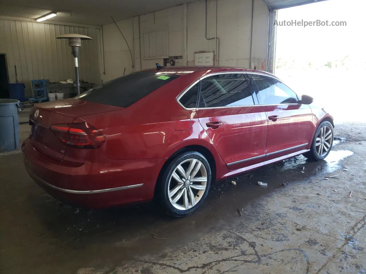 2017 Volkswagen Passat Se Бордовый vin: 1VWGT7A3XHC015037