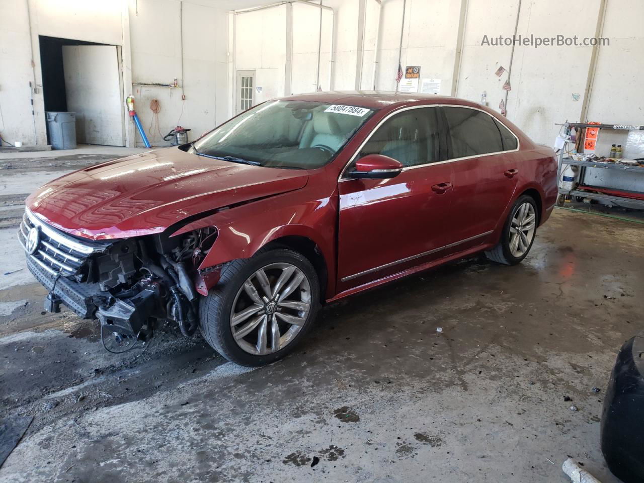 2017 Volkswagen Passat Se Burgundy vin: 1VWGT7A3XHC015037