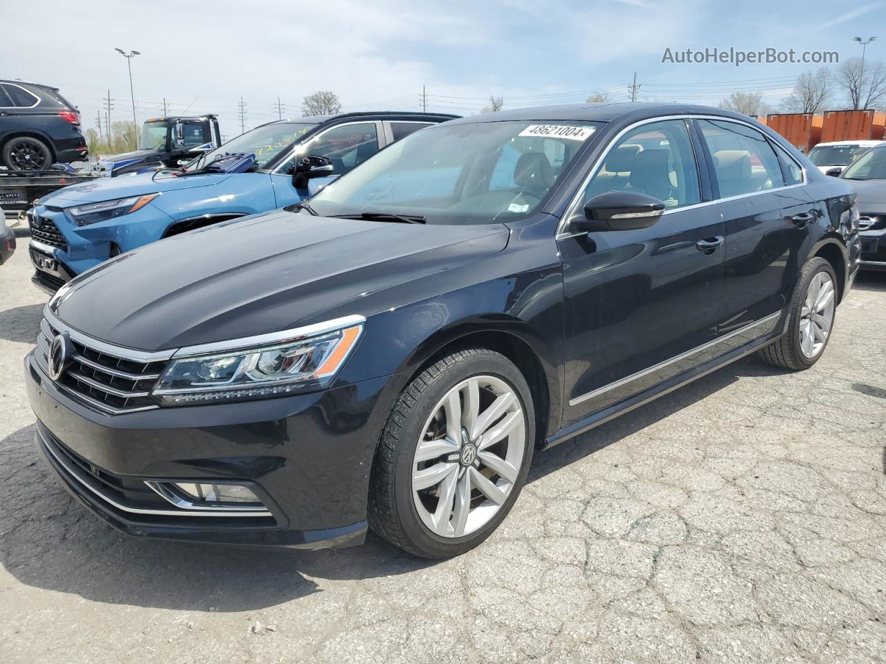 2017 Volkswagen Passat Se Черный vin: 1VWGT7A3XHC033604