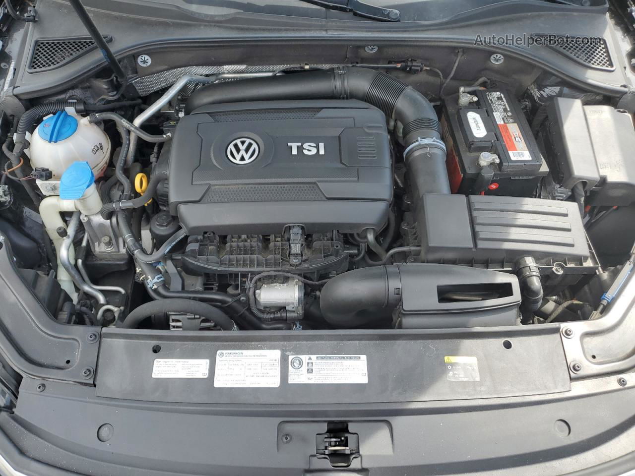 2017 Volkswagen Passat Se Черный vin: 1VWGT7A3XHC033604