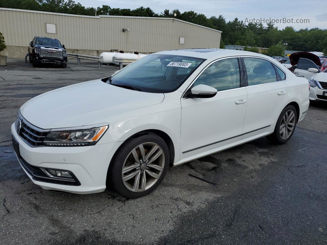 2017 Volkswagen Passat Se White vin: 1VWGT7A3XHC033781