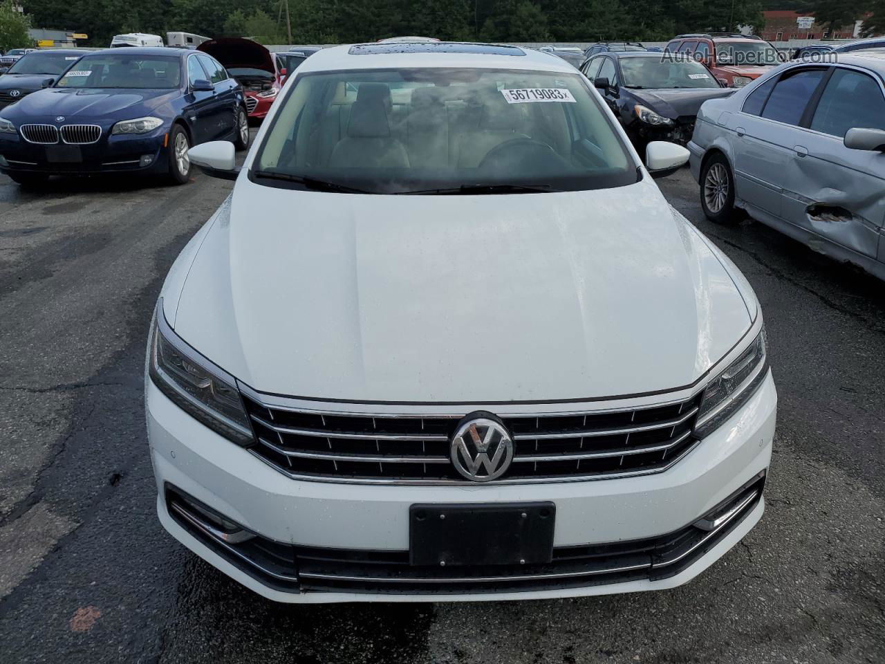 2017 Volkswagen Passat Se White vin: 1VWGT7A3XHC033781