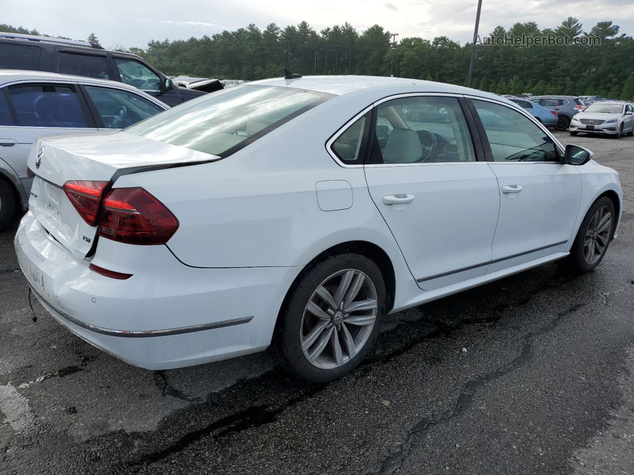 2017 Volkswagen Passat Se White vin: 1VWGT7A3XHC033781