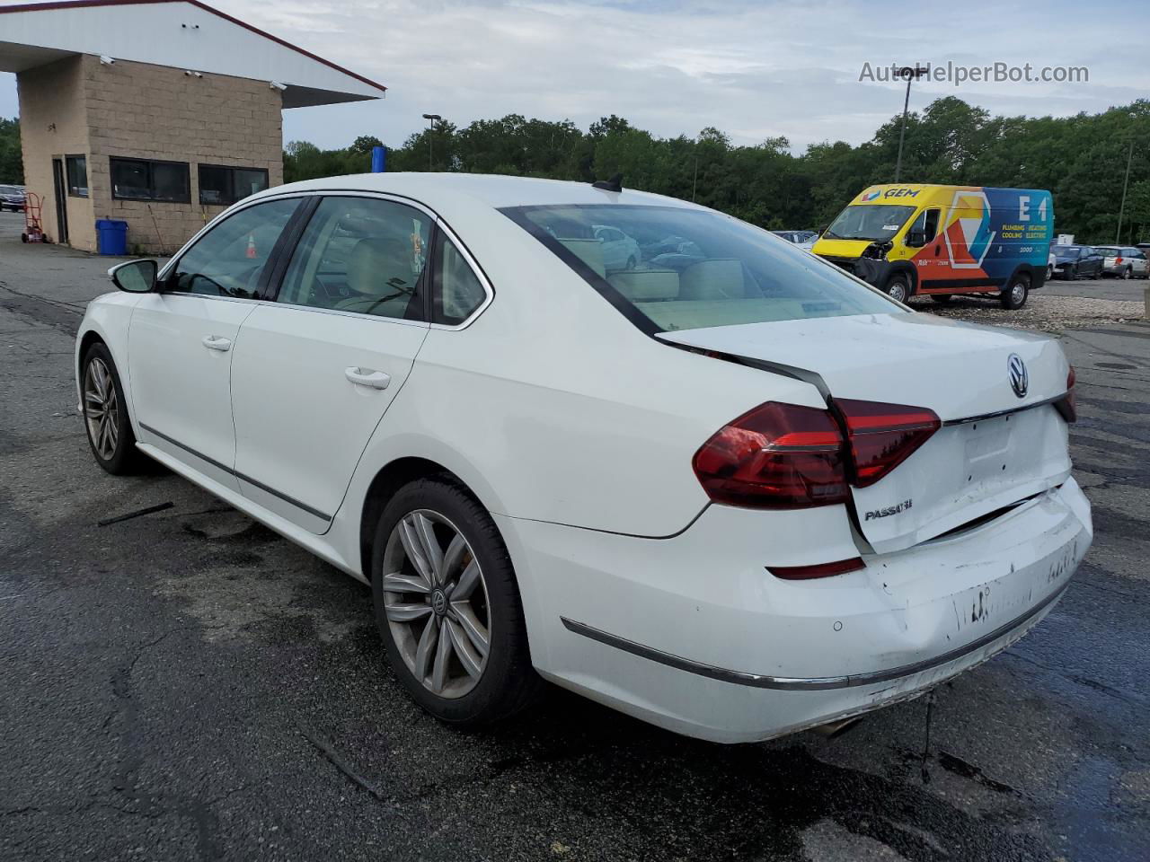 2017 Volkswagen Passat Se White vin: 1VWGT7A3XHC033781