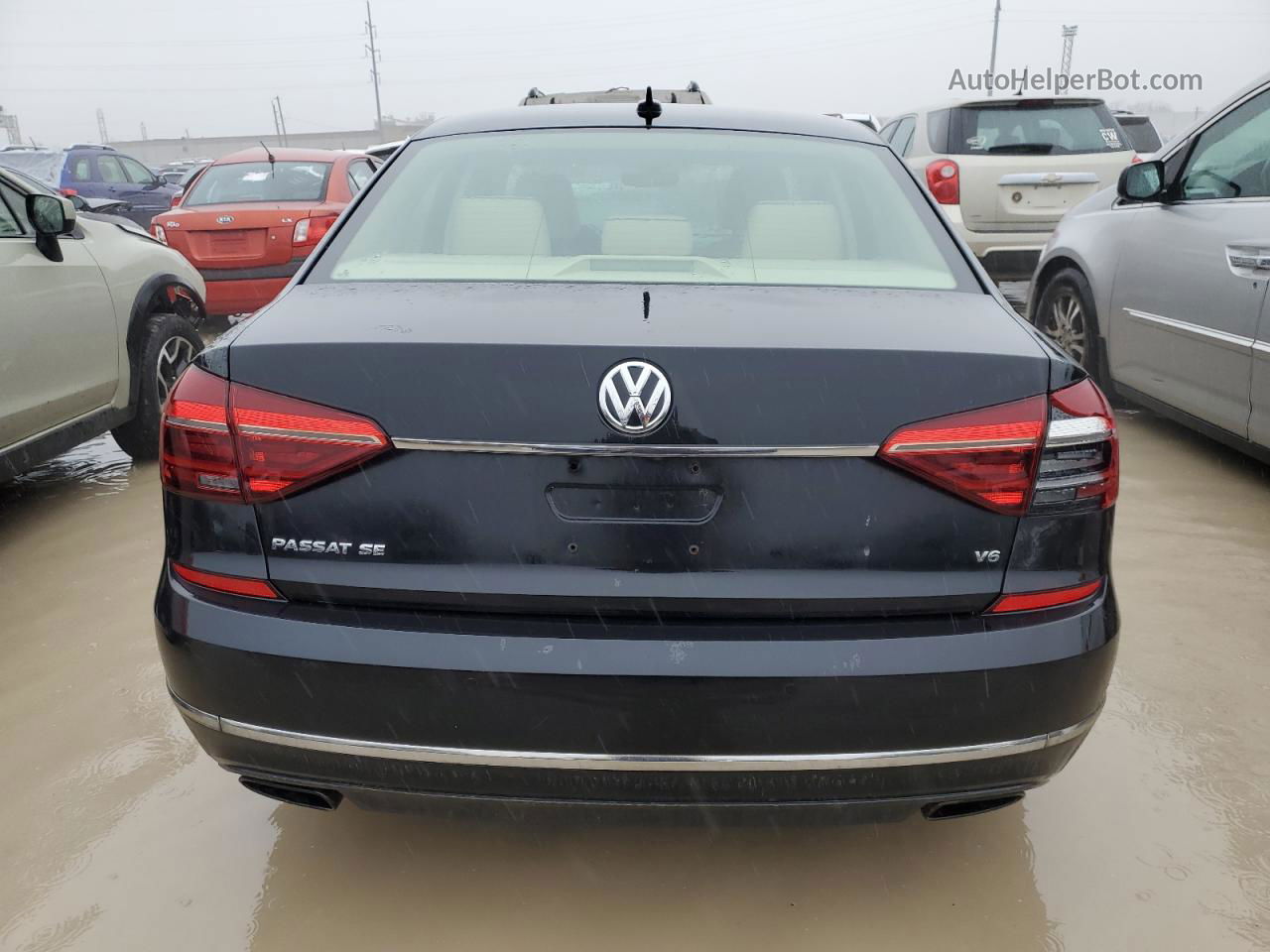 2017 Volkswagen Passat Se Черный vin: 1VWHM7A31HC042757