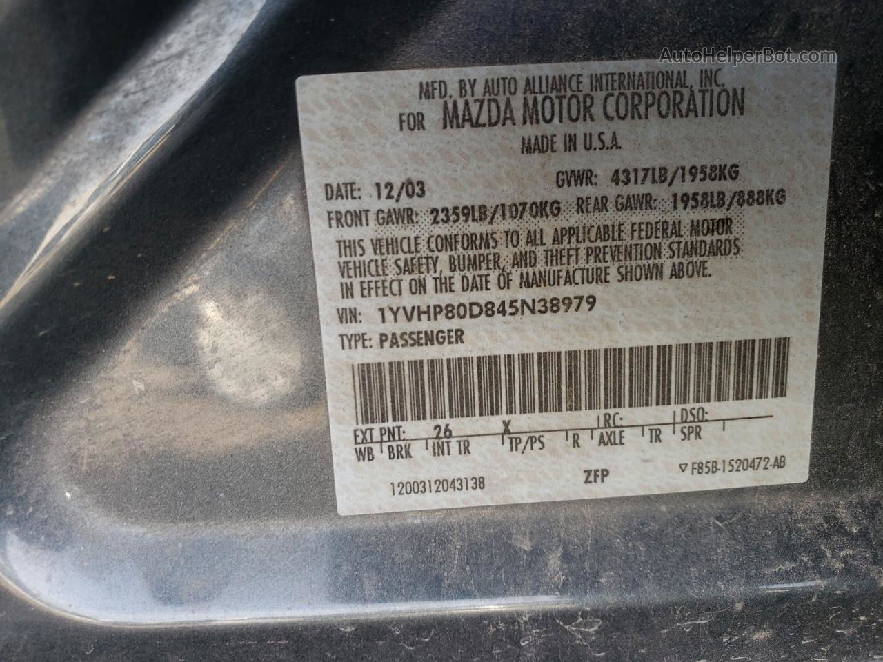 TY　確認ページ XenonZcar.com Z31 Vehicle Identification Number and other Id Info