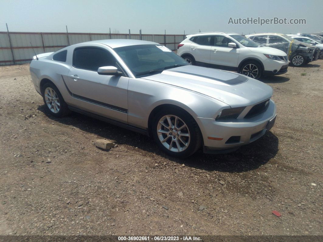 2011 Ford Mustang V6 Silver vin: 1ZVBP8AM0B5119304