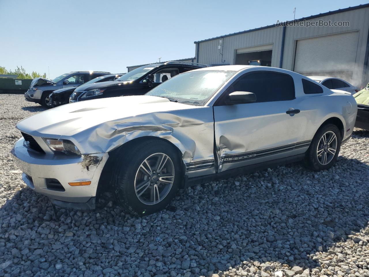 2011 Ford Mustang  Silver vin: 1ZVBP8AM0B5124597