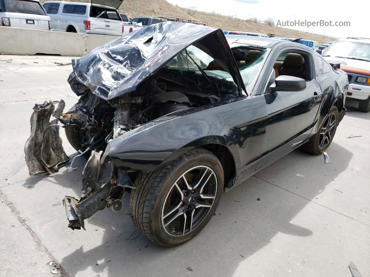 2011 Ford Mustang  Черный vin: 1ZVBP8AM0B5145594