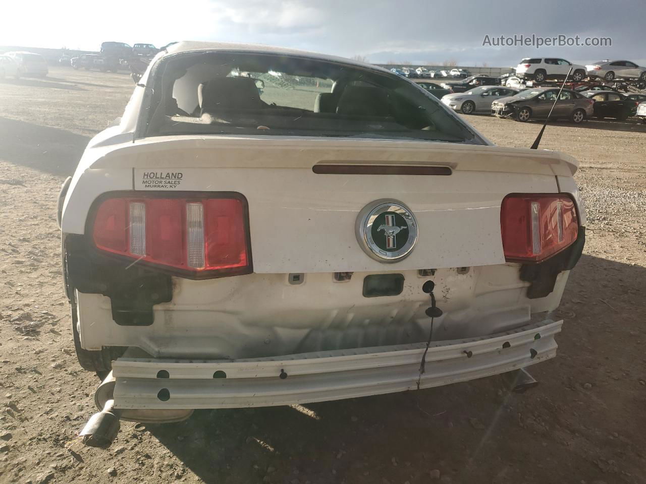 2011 Ford Mustang  White vin: 1ZVBP8AM1B5118789