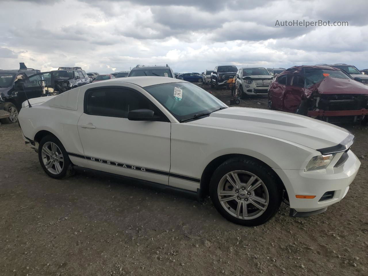 2011 Ford Mustang  White vin: 1ZVBP8AM1B5118789