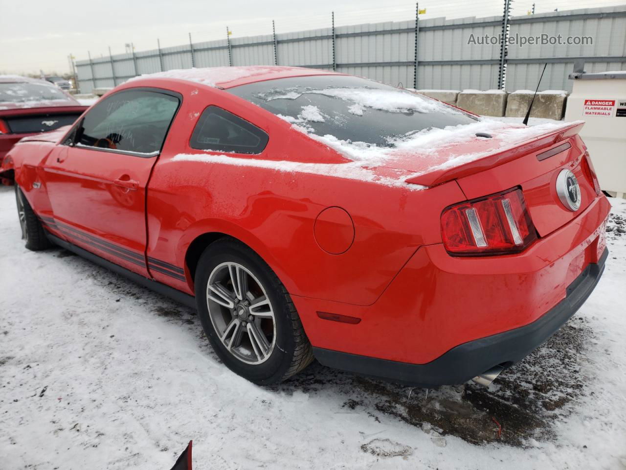 2011 Ford Mustang  Красный vin: 1ZVBP8AM1B5123104