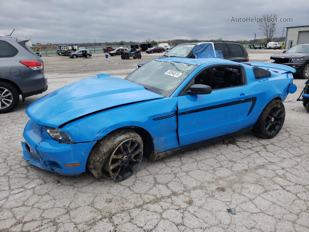 2011 Ford Mustang  Синий vin: 1ZVBP8AM1B5165384