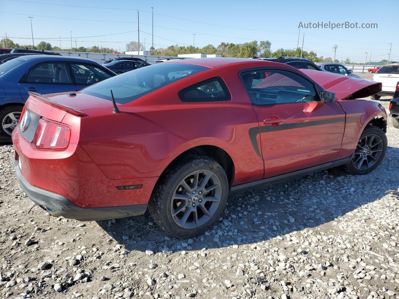 2011 Ford Mustang  Red vin: 1ZVBP8AM1B5168205
