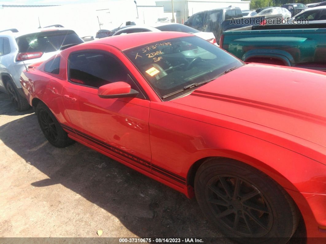 2014 Ford Mustang V6 Premium Red vin: 1ZVBP8AM2E5232305
