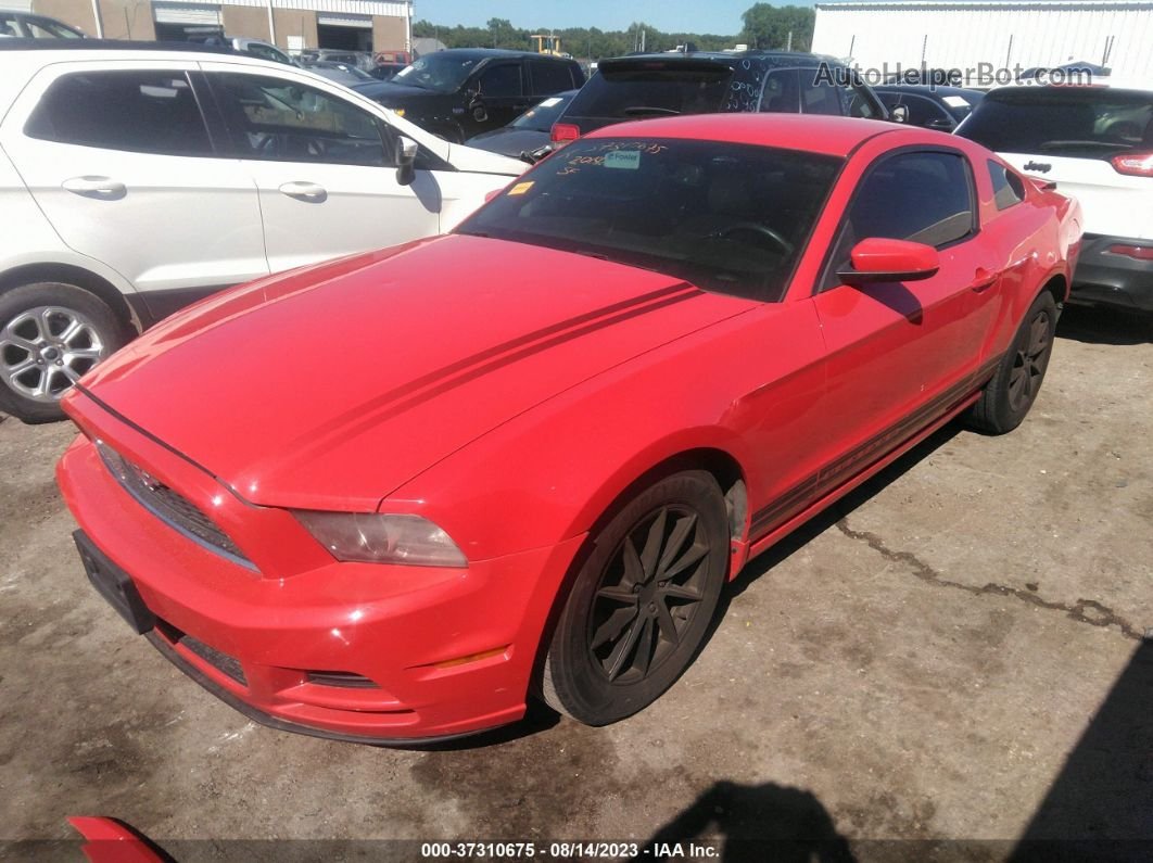 2014 Ford Mustang V6 Premium Red vin: 1ZVBP8AM2E5232305