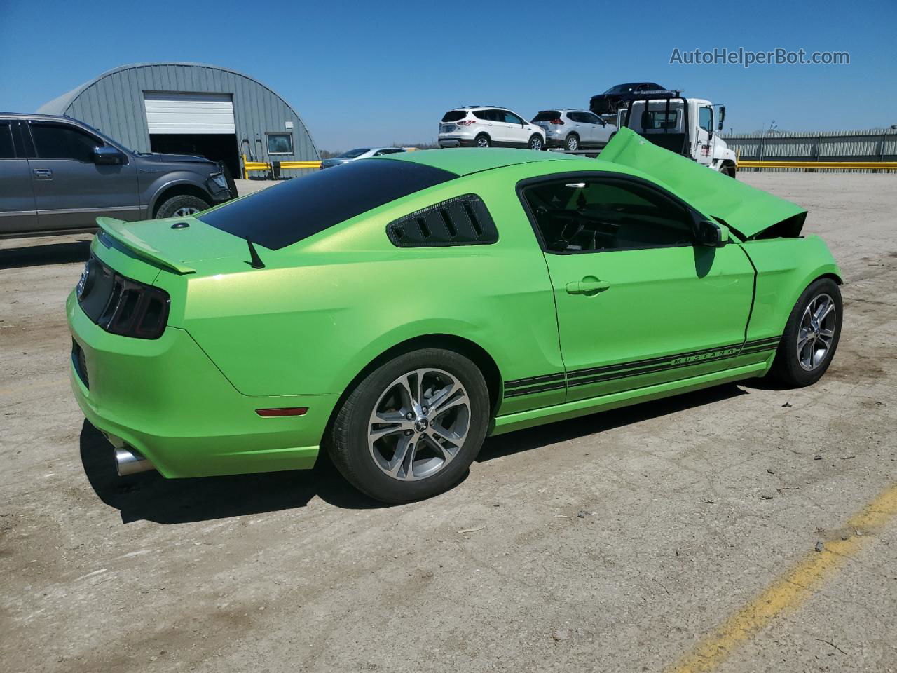 2014 Ford Mustang  Green vin: 1ZVBP8AM2E5236435