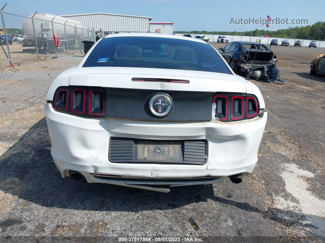 2014 Ford Mustang V6 White vin: 1ZVBP8AM2E5298045